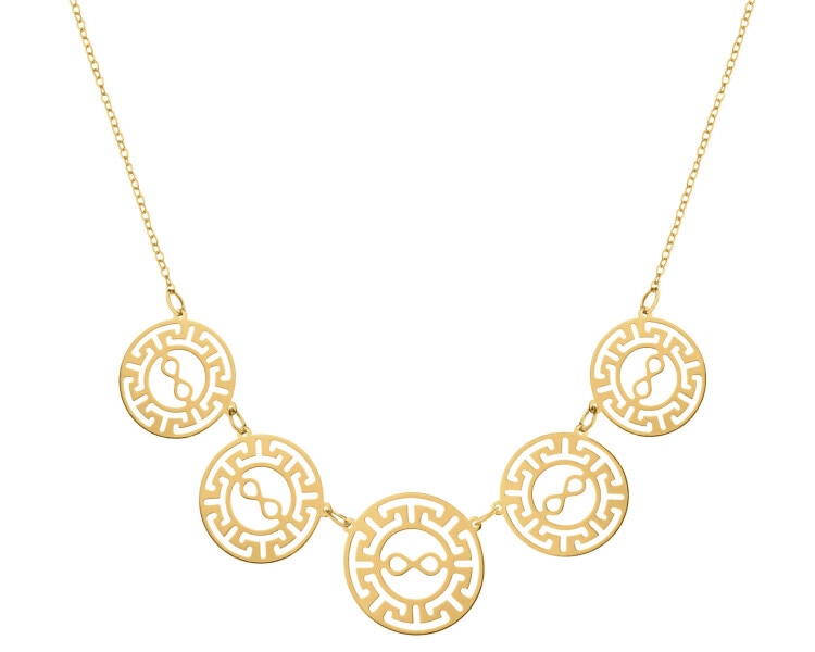 9 K Yellow Gold Necklace 