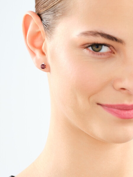 14 K Rhodium-Plated White Gold Earrings - fineness 14 K