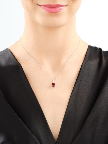 14 K Rhodium-Plated White Gold Pendant - fineness 14 K