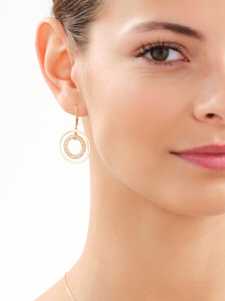 Gold-Plated Silver Dangling Earring