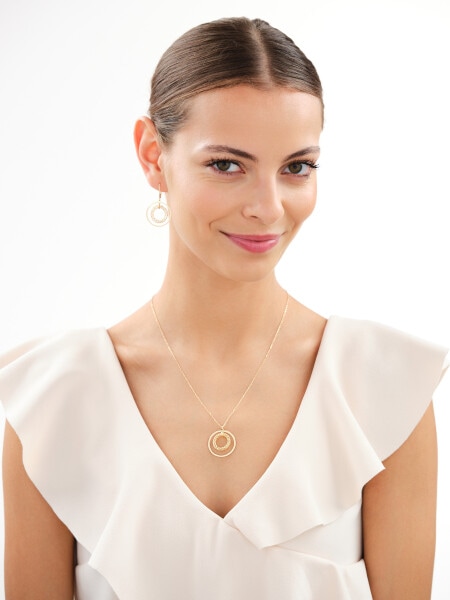 Gold-Plated Silver Dangling Earring