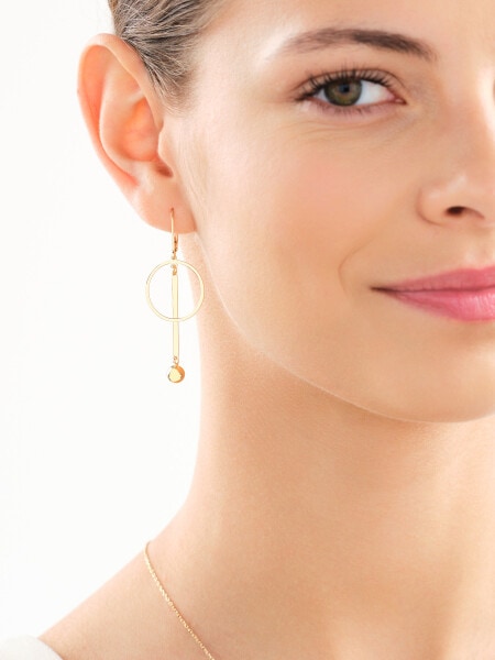 Gold-Plated Silver Dangling Earring