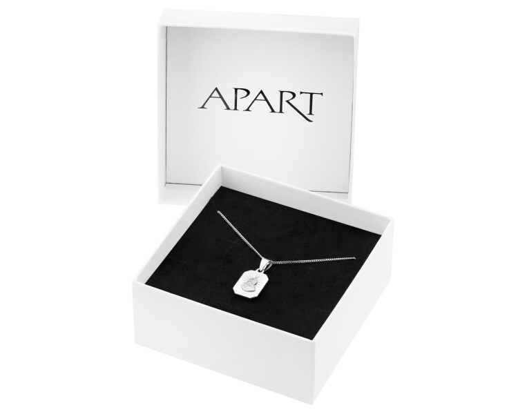 Rhodium Plated Silver Set