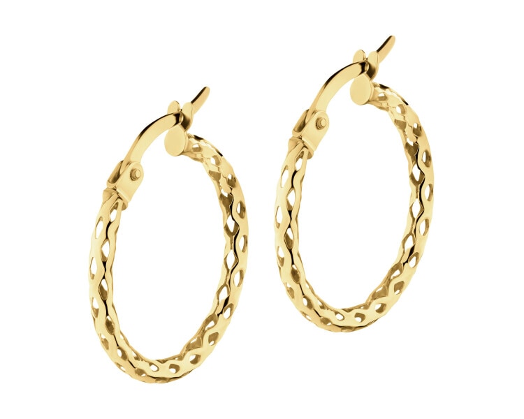 9 K Yellow Gold Hoop Earring