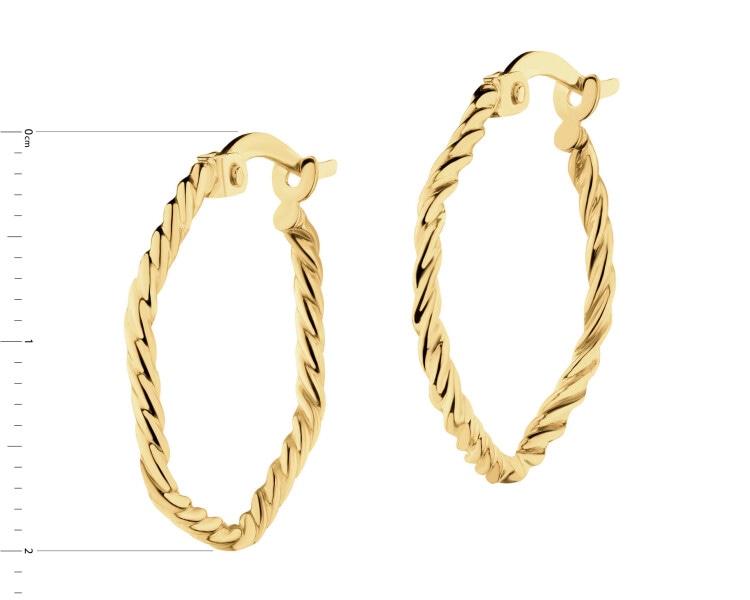 9 K Yellow Gold Earrings