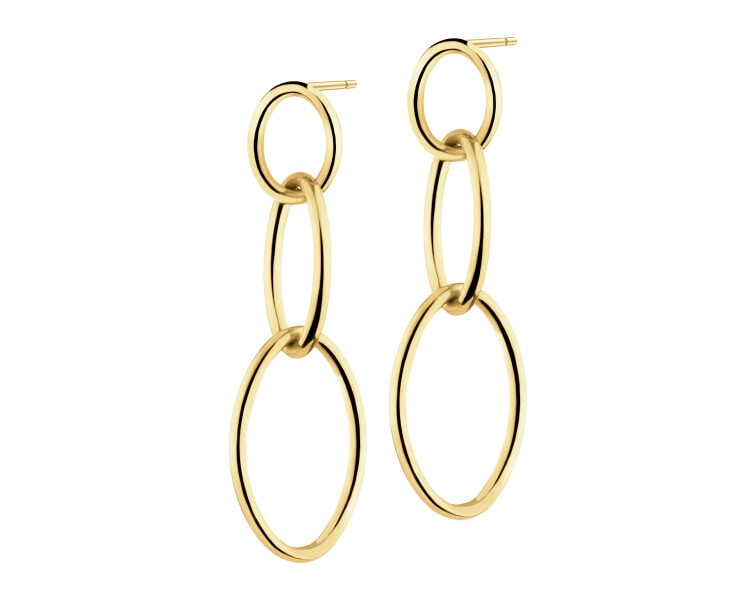 9 K Yellow Gold Dangling Earring