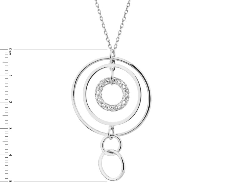 Rhodium Plated Silver Necklace
