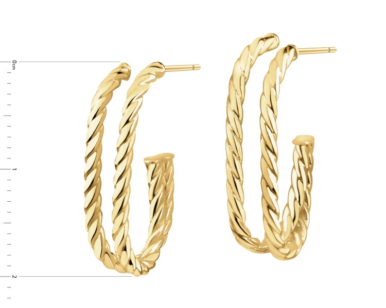 9 K Yellow Gold Dangling Earring