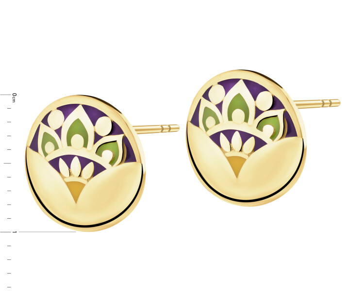 9 K Yellow Gold Earrings