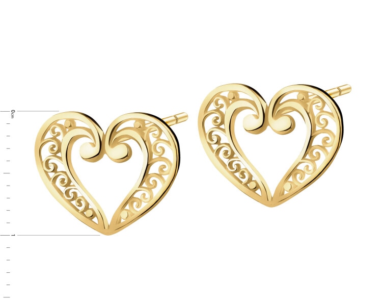 9 K Yellow Gold Earrings