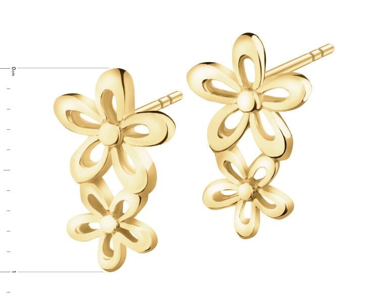 8 K Yellow Gold Earrings