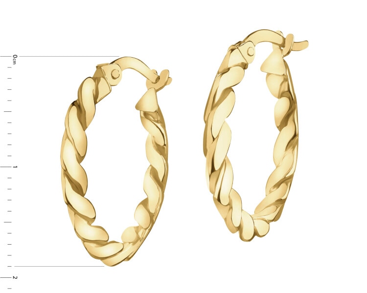 14 K Yellow Gold Hoop Earring