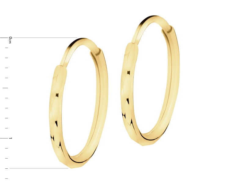 14 K Yellow Gold Hoop Earring