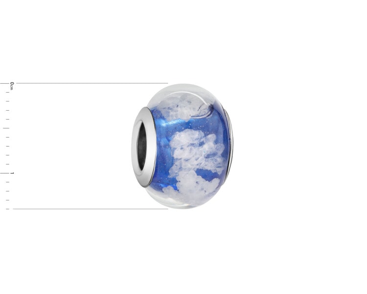 Stříbrný přívěsek Beads se sklem Murano