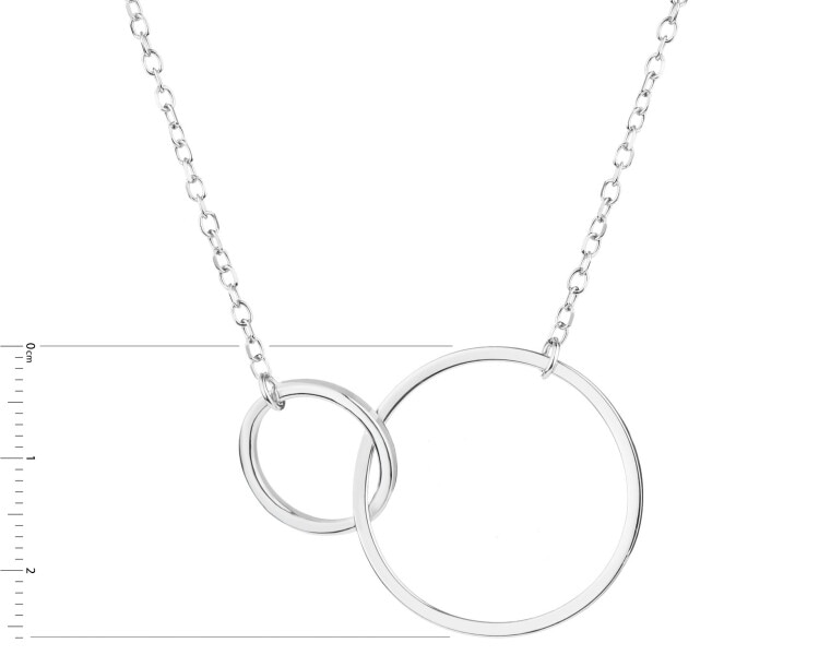 Rhodium Plated Silver Necklace