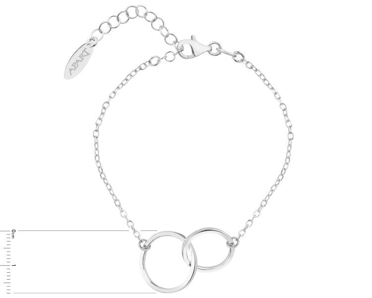 Rhodium Plated Silver Bracelet