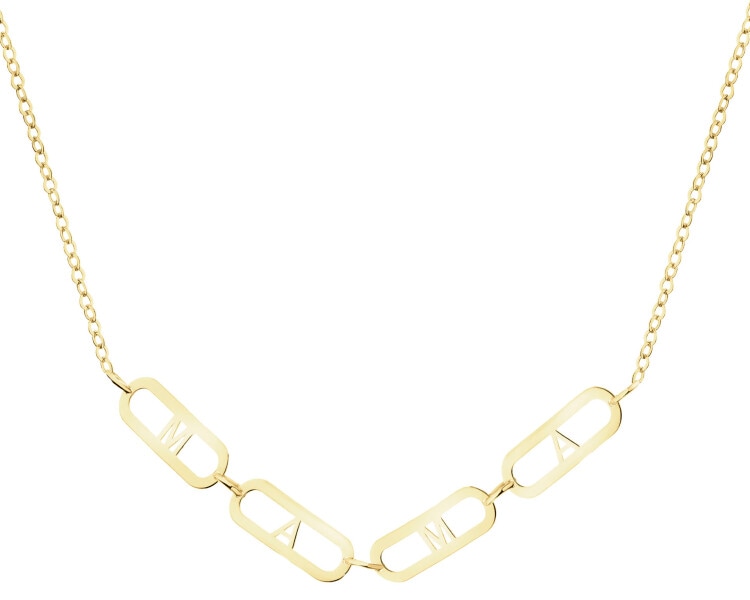 9 K Yellow Gold Necklace 