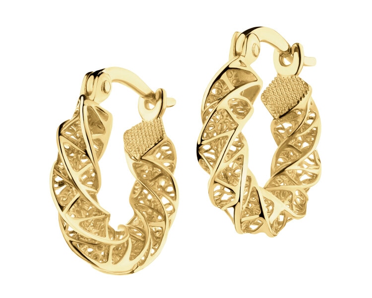 14 K Yellow Gold Hoop Earring 