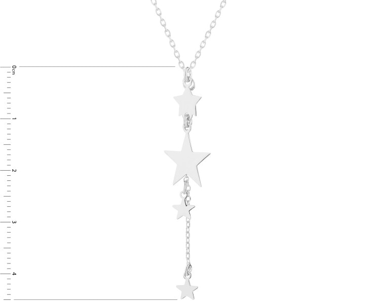 Rhodium Plated Silver Necklace