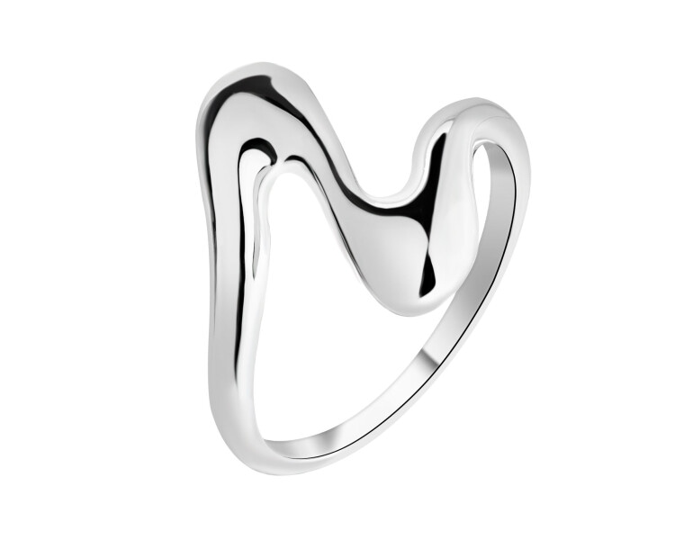 Rhodium Plated Silver Ring 