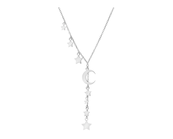 Stříbrný náhrdelník - Měsíc, hvězdy