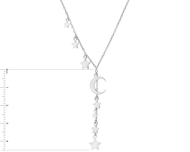 Rhodium Plated Silver Necklace
