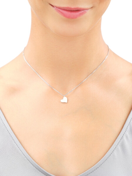 Rhodium Plated Silver Necklace 