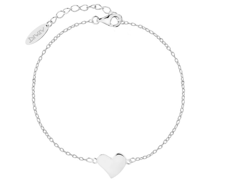 Rhodium Plated Silver Bracelet 