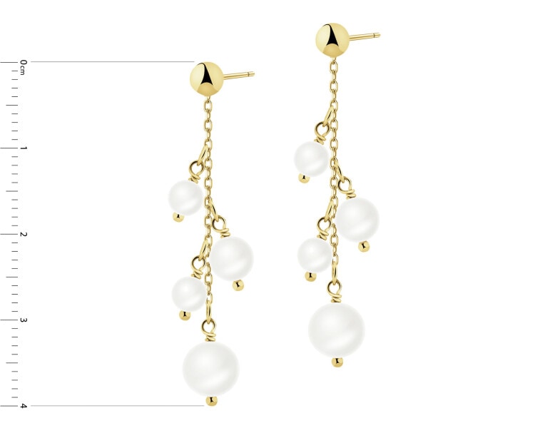 Kolczyki srebrne z perłami