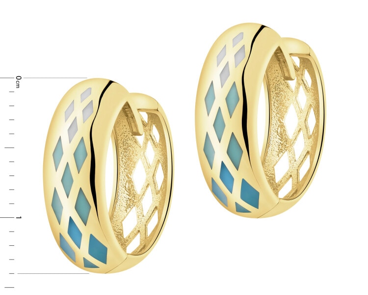 9 K Yellow Gold Earrings 