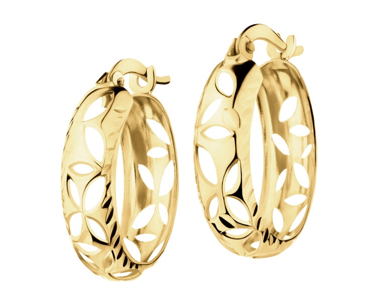 9 K Yellow Gold Hoop Earring 