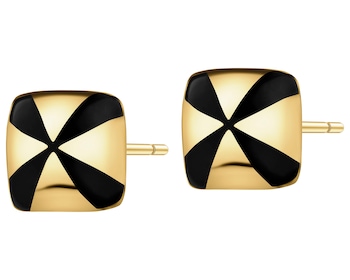 9 K Yellow Gold Earrings 