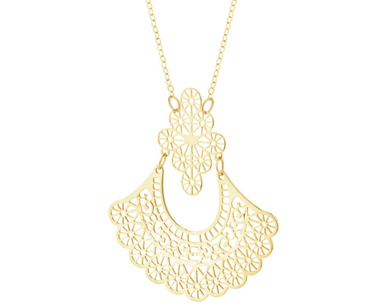 9 K Yellow Gold Necklace 