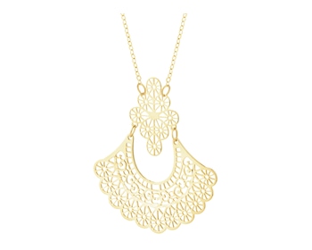 9 K Yellow Gold Necklace 