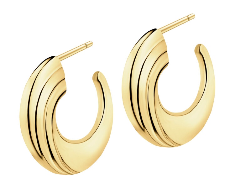 9 K Yellow Gold Earrings 