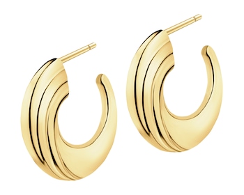 9 K Yellow Gold Earrings 