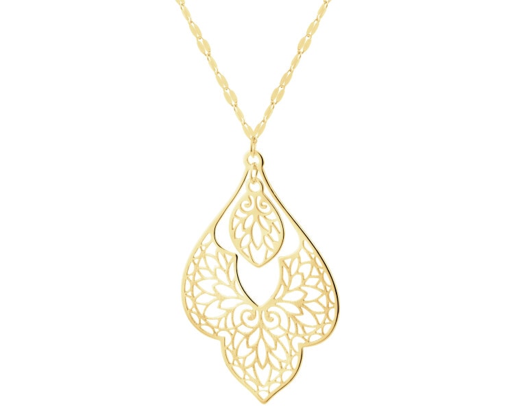 9 K Yellow Gold Necklace 