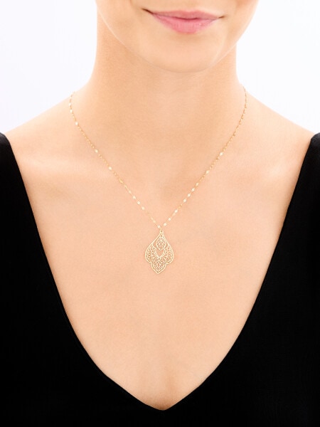 9 K Yellow Gold Necklace 