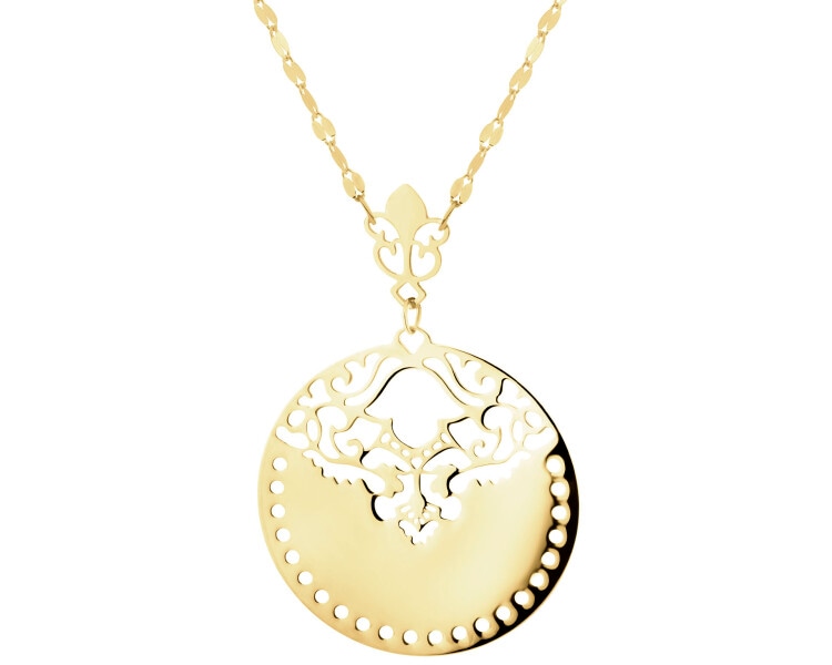 9 K Yellow Gold Necklace 