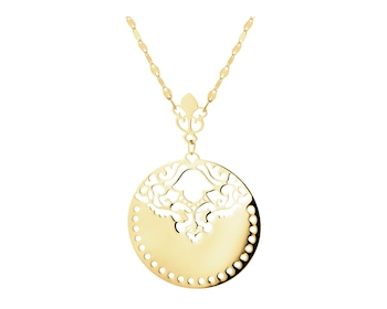 9 K Yellow Gold Necklace 