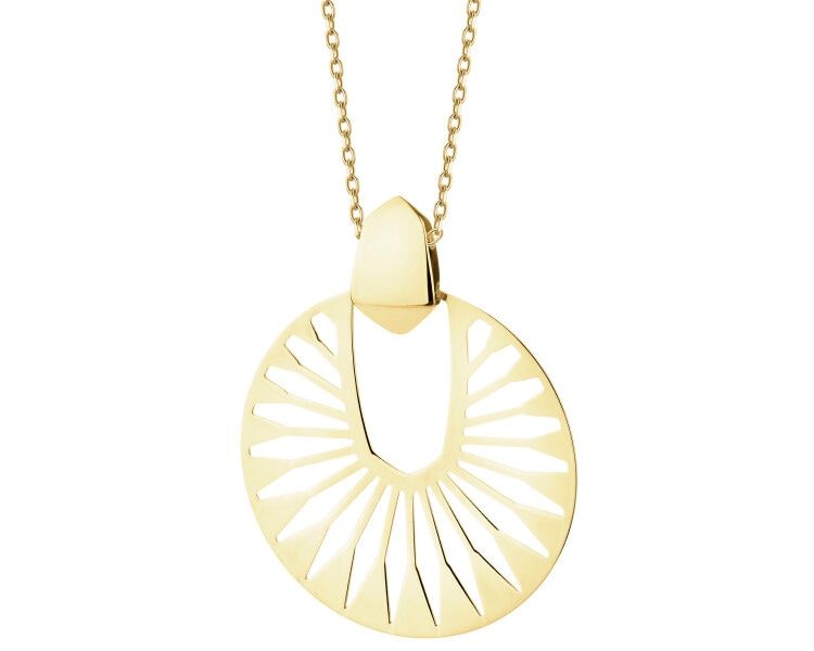 9 K Yellow Gold Necklace 