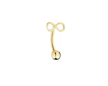 9 K Yellow Gold Navel Piercing 