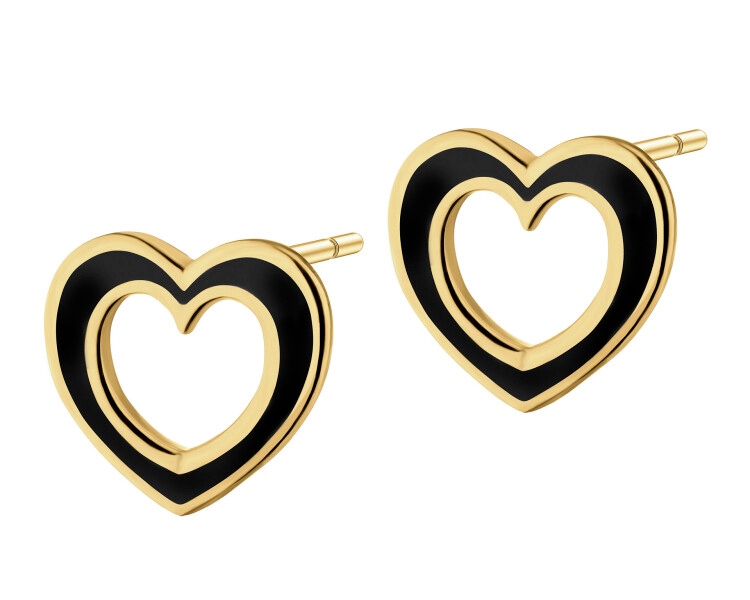 9 K Yellow Gold Earrings 