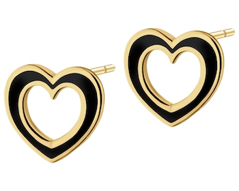 9 K Yellow Gold Earrings 