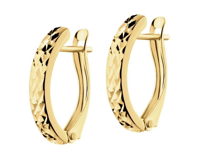 14 K Yellow Gold Earrings 