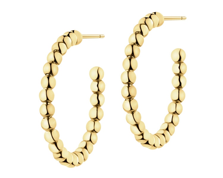 9 K Yellow Gold Hoop Earring