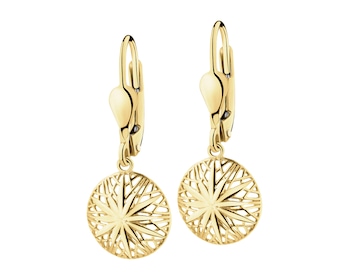 8 K Yellow Gold Dangling Earring