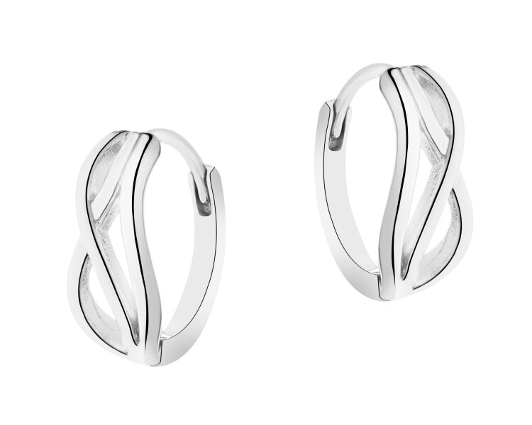 Rhodium Plated Silver Earrings