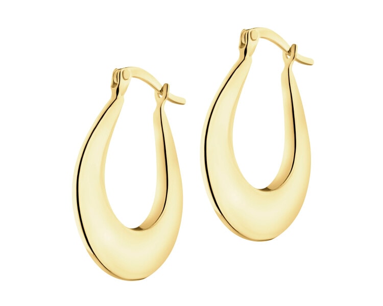 9 K Yellow Gold Earrings 