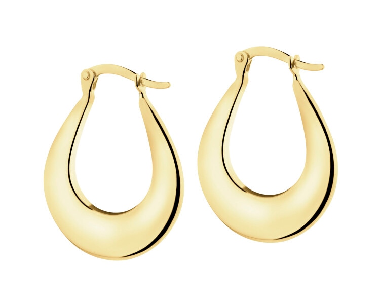 9 K Yellow Gold Earrings 